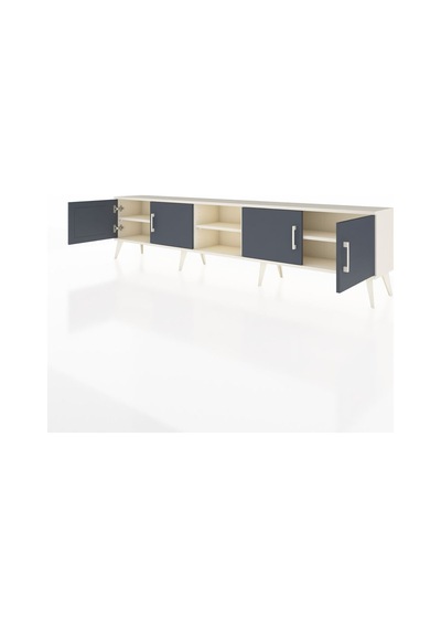 Arges Tv Ünitesi 3 Raflı 4 Kapaklı 220x30x51 Aytaşı-antrasit/aytaşı Antrasıt/aytası - Aytası Arges Tv Ünitesi 3 Raflı 4 Kapaklı 220x30x51 Aytaşı-antrasit/aytaşı Antrasıt/aytası - Aytası