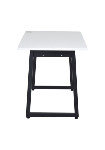 Vilinze Biga Sabit Mdf Metal Ayak Mutfak Masası - 70x120 Cm Siyah - Beyaz