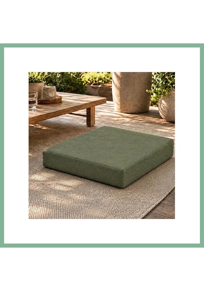 Bşkvirgo Kare Blok Minder 50 50 7 Cm Haki Dış Mekân Bsk2026