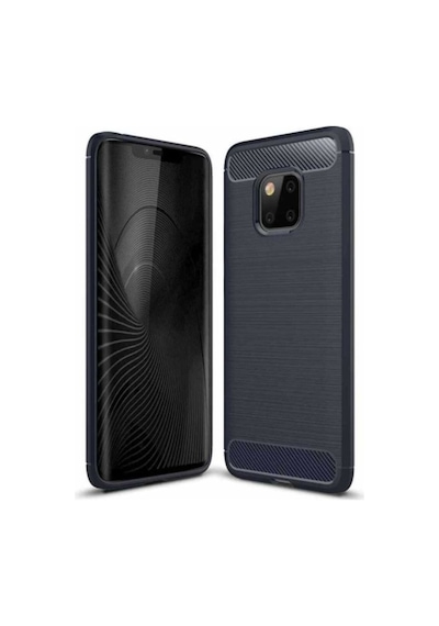 Huawei Mate 20 Pro Kılıf Zore Room Silikon Kapak Lacivert