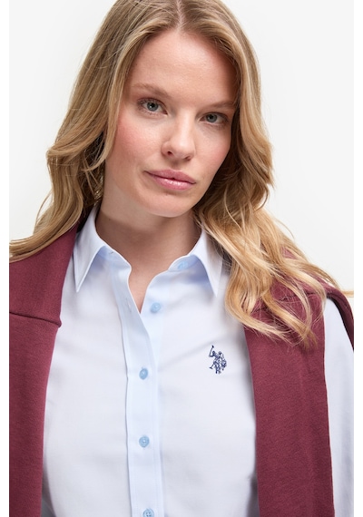 U.S. Polo Assn. U.s. Polo Assn. Kadın Açık Mavi Gömlek Basic 50324791-vr003 Acık Mavı