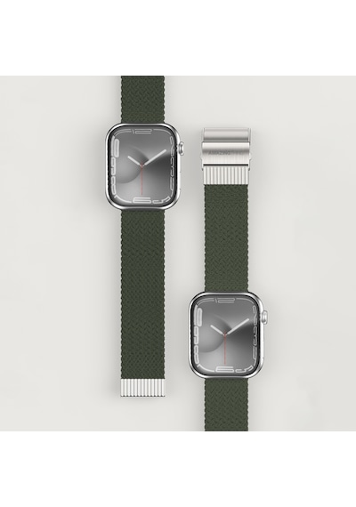 Watch 7 41mm Amazingthing Titan Weave 2.seri Sport Örgü Kordon Koyu Yeşil