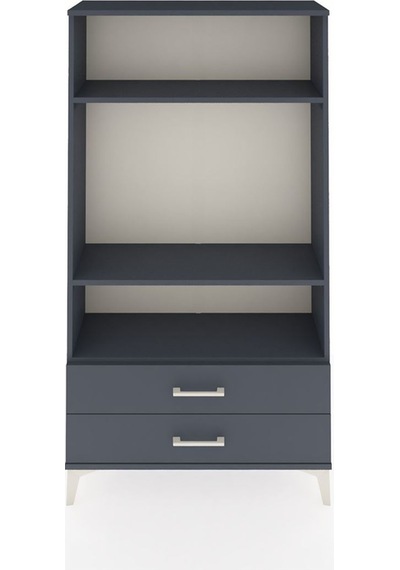 Arges Dolap 3 Raflı 2 Çekmeceli 88x30x163 Antrasit-antrasit Antrasit
