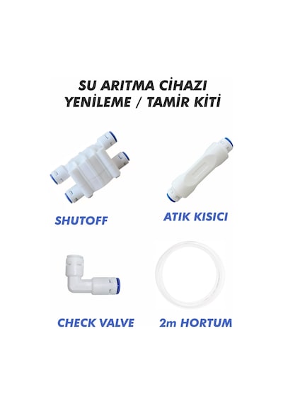 Su Arıtma Cihazı Yenileme Tamir Kiti Shutoff Chekvalf Atık Kısıcı