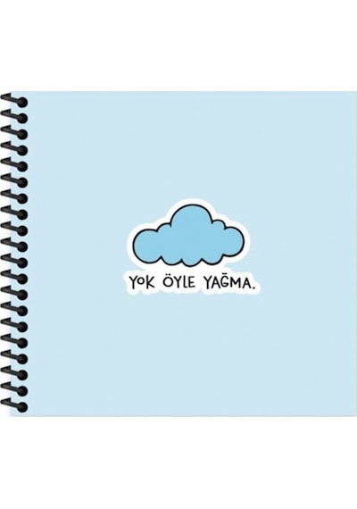 50 Yaprak Çizgili Defter - Yok Öyle Yağma