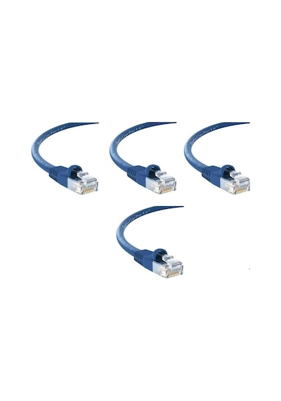 S-link Cat6 Mavi 10 Metre Rj45 Lan Kablosu Uçları Hazır Takılı Bilgisayar Modem Internet Ethernet Kablosu