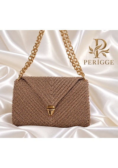 Periggecom Kağıt İp Çanta Bahar Model Taba