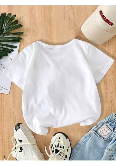 Uyguntarz Unisex Eteinal Light Baskılı Pamuklutshirt Beyaz