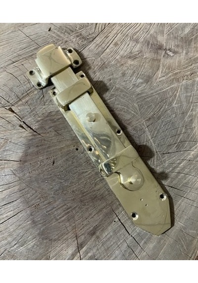 Dmr El Yapımı Antik Pirinç Gold Sarı Sürgü Ahşap Kapı Sürgüsü 22cm 22cm