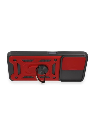 Xiaomi Redmi Note 12 5g Uyumlu Kılıf Pars Lens Yüzüklü Silikon - Kırmızı Çok Renkli