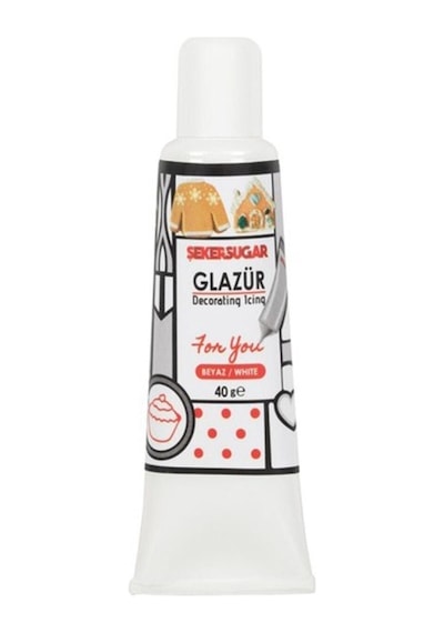 Şekersugar Glazür 40gr Beyaz