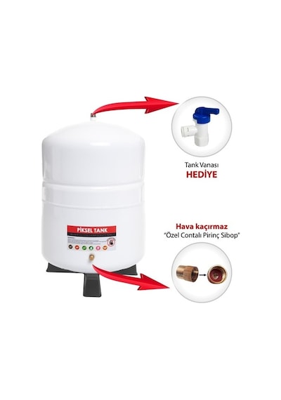 Piksel Aqua Su Arıtma Cihazı Için 12 Litre(3.2 Galon) Çelik Tank