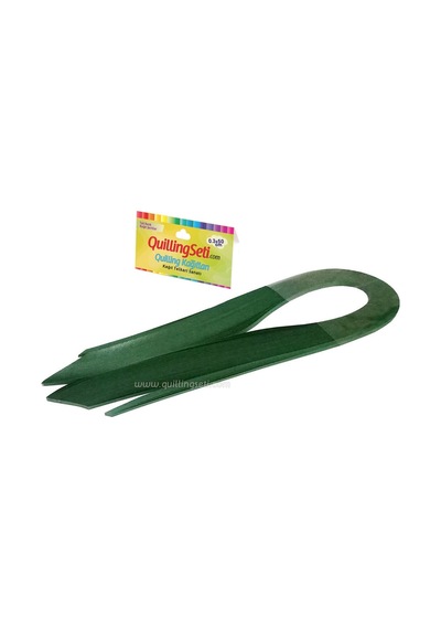 Quillingseti 3 MM Koyu Yeşil Renk Quilling Kağıdı - 100'lü
