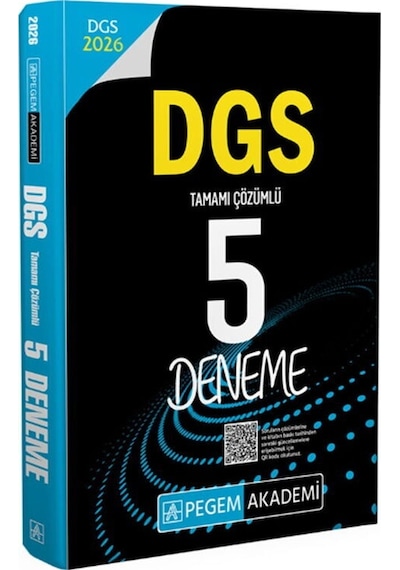 Pegem Yayınları 2026 Dgs Tamamı Çözümlü 5 Deneme