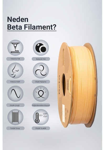 Beta Pla+ Filament Cream