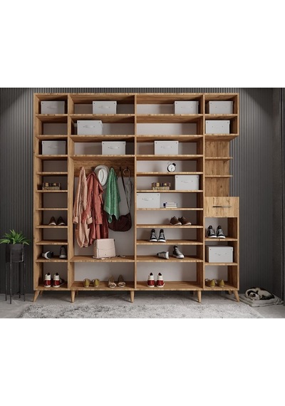 Açelya Portmanto Vestiyer Çam  M9-208 cm