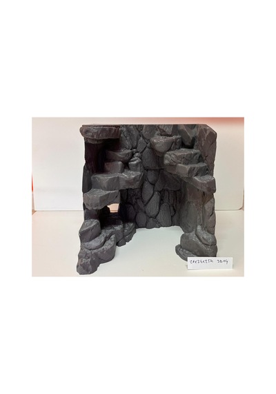 3d Akvaryum Dekoru U Kaya Platformu 3d04 26x24x25h