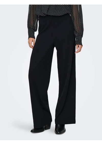 Only Onlbremen-yo Mw Wide Pant Pnt Noos Kadın Pantolon 15358283 Siyah
