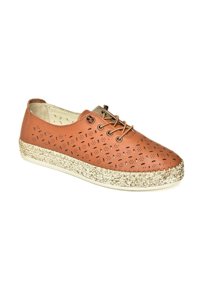 Fox Shoes U555100103 Taba Hakiki Deri Günlük Kadın Ayakkabı Taba-hakiki Deri Taba