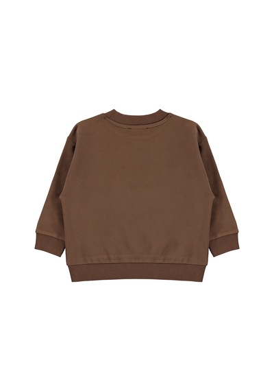 Civil Boys Basic 2-5 Yaş Sweatshirt - Kahverengi Koyu Kahve