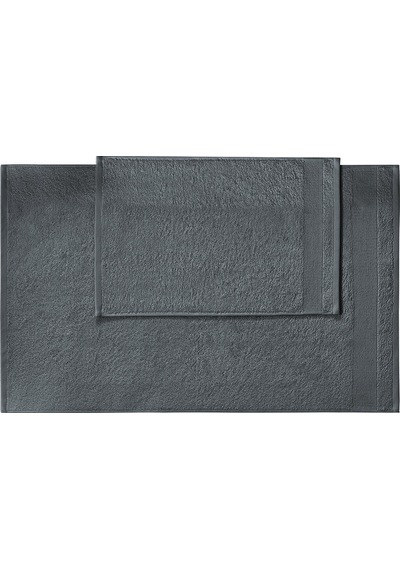 Nuvomonn 2'li Havlu Seti - Antrasit - 50x80 Cm + 30x50 Cm Renkli