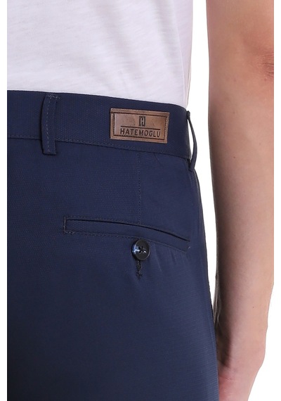 Hatemoğlu A. Lacivert D. Slim Fit Desenli Yandan Cep Kanvas Pantolon Lacivert Hatemoğlu A. Lacivert D. Slim Fit Desenli Yandan Cep Kanvas Pantolon Lacivert