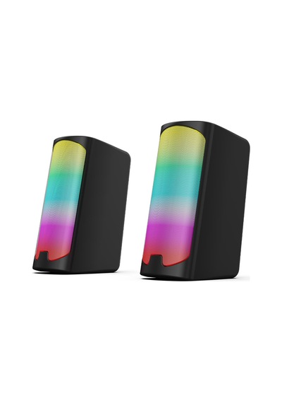 Polosmart Pgs403 Kablolu Rainbow Led Aydınlatmalı Gaming Hoparlör Speaker Siyah