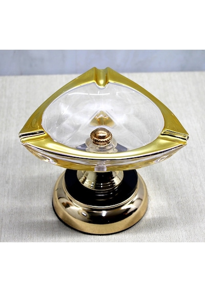 Metal Ayaklı Cam Küllük Model 2 Renkli