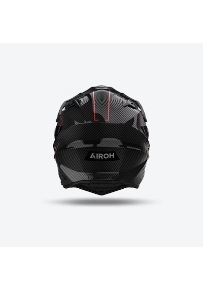 Airoh Commander 2 Carbon Stylish Motosiklet Kaskı Carbon - Kırmızı