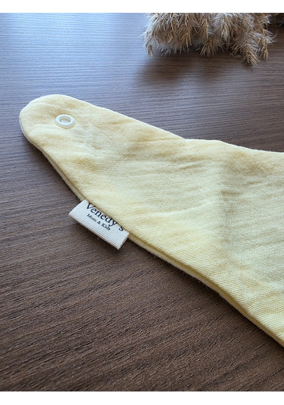Venedy S Sleepy Bunny,lamb,kitty 3lü Nakışlı Müslin Bandana Önlük Seti Çok Renkli