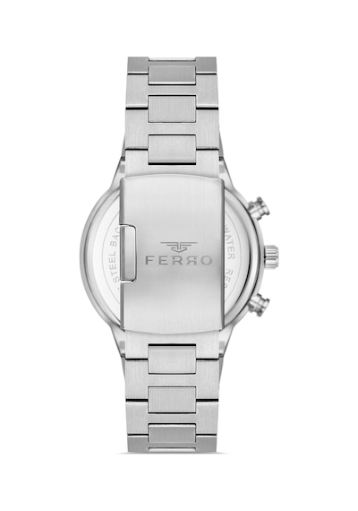 Ferro Fm11568awt-a2 Quartz Çelik Gri Siyah Kadran 44 Mm Erkek Kol Saati Gri