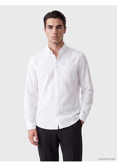 Lcwaıkıkı Classic Beyaz Regular Fit Erkek Gömlek
