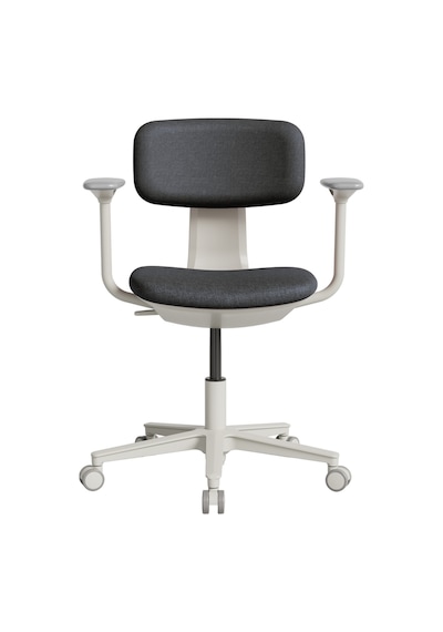 Tesla Comfort Çalışma Koltuğu - Koyu Gri Kumaş 61x74-86x60 Cm Siyah Tesla Comfort Çalışma Koltuğu - Koyu Gri Kumaş 61x74-86x60 Cm Siyah