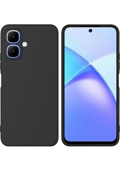 Tecno Spark Go 2 Uyumlu Silikon Kılıf - Kamera Korumalı Esnek Pastel Renk Kapak - Siyah