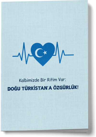 Doğu Türkistan'a Özgürlük Mini Defter Çok Renkli