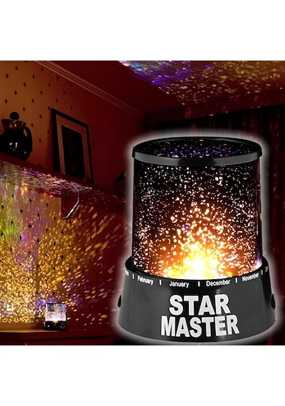 Star Gece Lambası, Çocuk Oda İçi Gökyüzü Aydınlatma, Yıldızlı Diğer