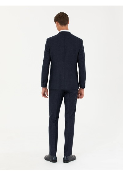 Cacharel Lacivert Slim Fit Yün Takım Elbise