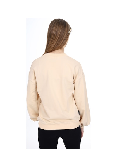 Toontoy Kız Çocuk Okul Sweatshirt Bej