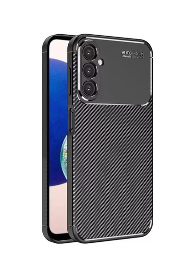 Samsung Galaxy Uyumlu A05s Kılıf Auto Focus Karbon Kapak - Siyah İtdark67
