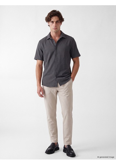 Lcw Vision Bej Slim Fit Gabardin Erkek Pantolon