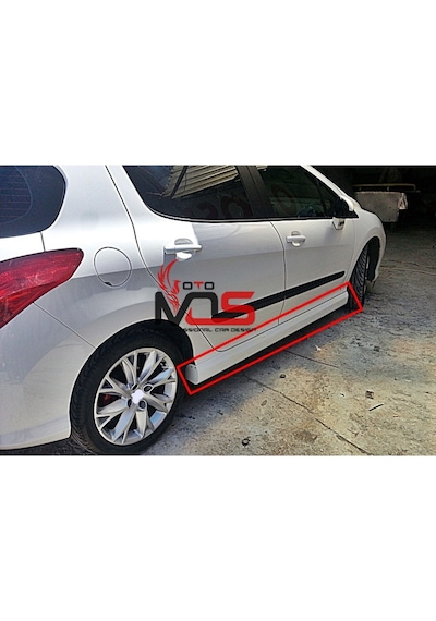 Peugeot 308 Marşpiyel Sağ Sol Takım Fiberglass Boyasız Uyumlu