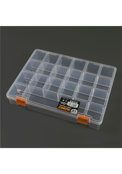 Mano Şeffaf Malzeme Kutusu 13 Inch Klasik Organizer Kutu -  Ş-Org-