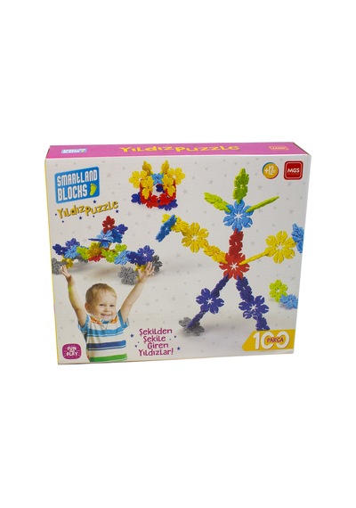 Oyuncak Yıldız Puzzle 100 Parça Şekilden Şekile Giren Yıldızlar