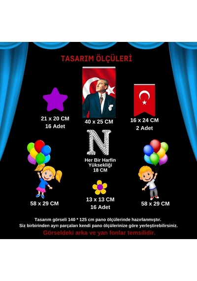 23 Nisan Kutlu Olsun Pano Süsü 02