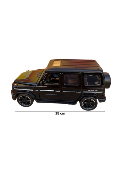 1:32 Metal Çek Bırak Mercedes G65 Siyah Sesli Ve Işıklı Kapıları Açılan Oyuncak Arazi Aracı