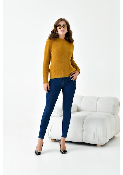 Ftz Women Kadın Sıfır Yaka Hardal 20944 Hardal