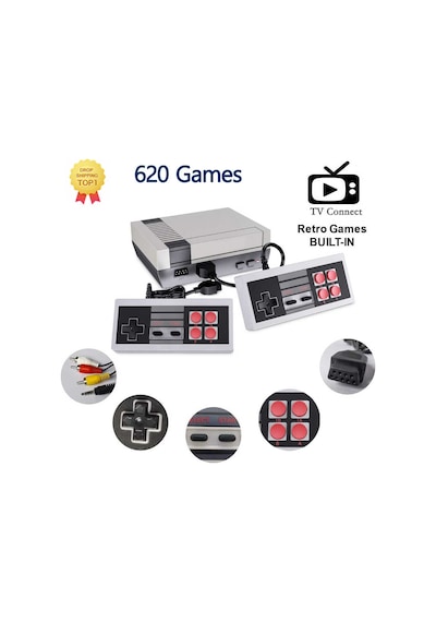 Retro Mini i 620 Oyunlu 2 Oyun Kolu