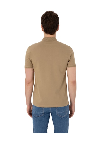 U.S. Polo Assn. Erkek Slim Fit Polo Yaka Basic Tişört Haki