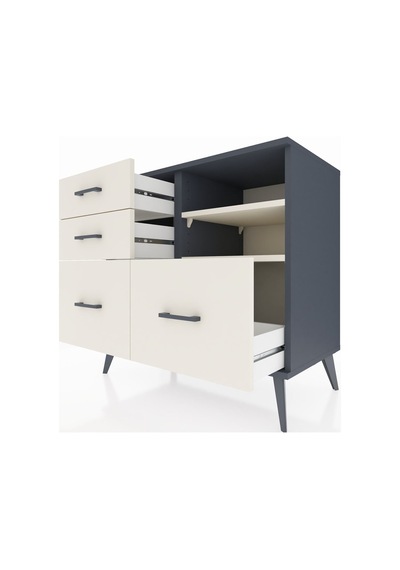 Hyperion Şifonyer 2 Raflı 4 Çekmeceli 88x44x80 Antrasit-aytaşı Aytaşı Hyperion Şifonyer 2 Raflı 4 Çekmeceli 88x44x80 Antrasit-aytaşı Aytaşı