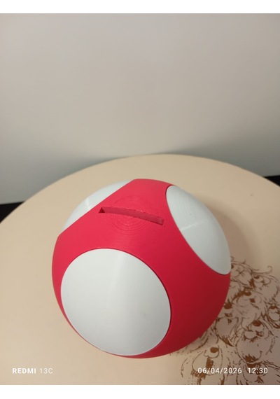 3d Mantar Kumbara Kırmızı